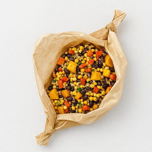 🔥 Fire-Roasted Corn Wild Rice Parchment Packets 🌽
