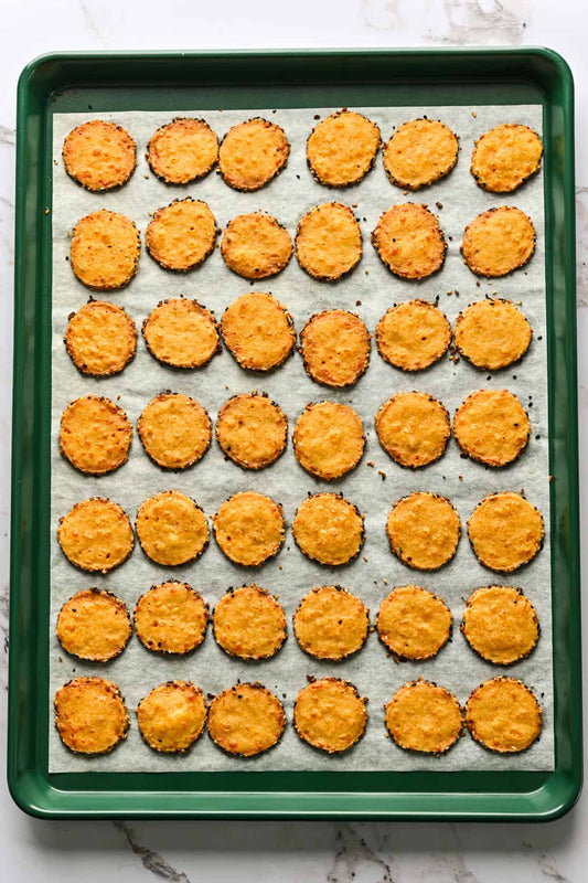 🧀 Slice and Bake Cheddar Cheese Coins
