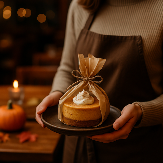 🎃 Pumpkin Cheesecake Day! Parchment-Wrapped Perfection